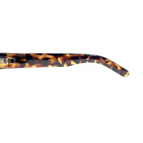 Gucci G1002 Dark Brown Tortoise Rectangle Wrap Sunglasses Gray Lens Designer - Picture 9 of 12